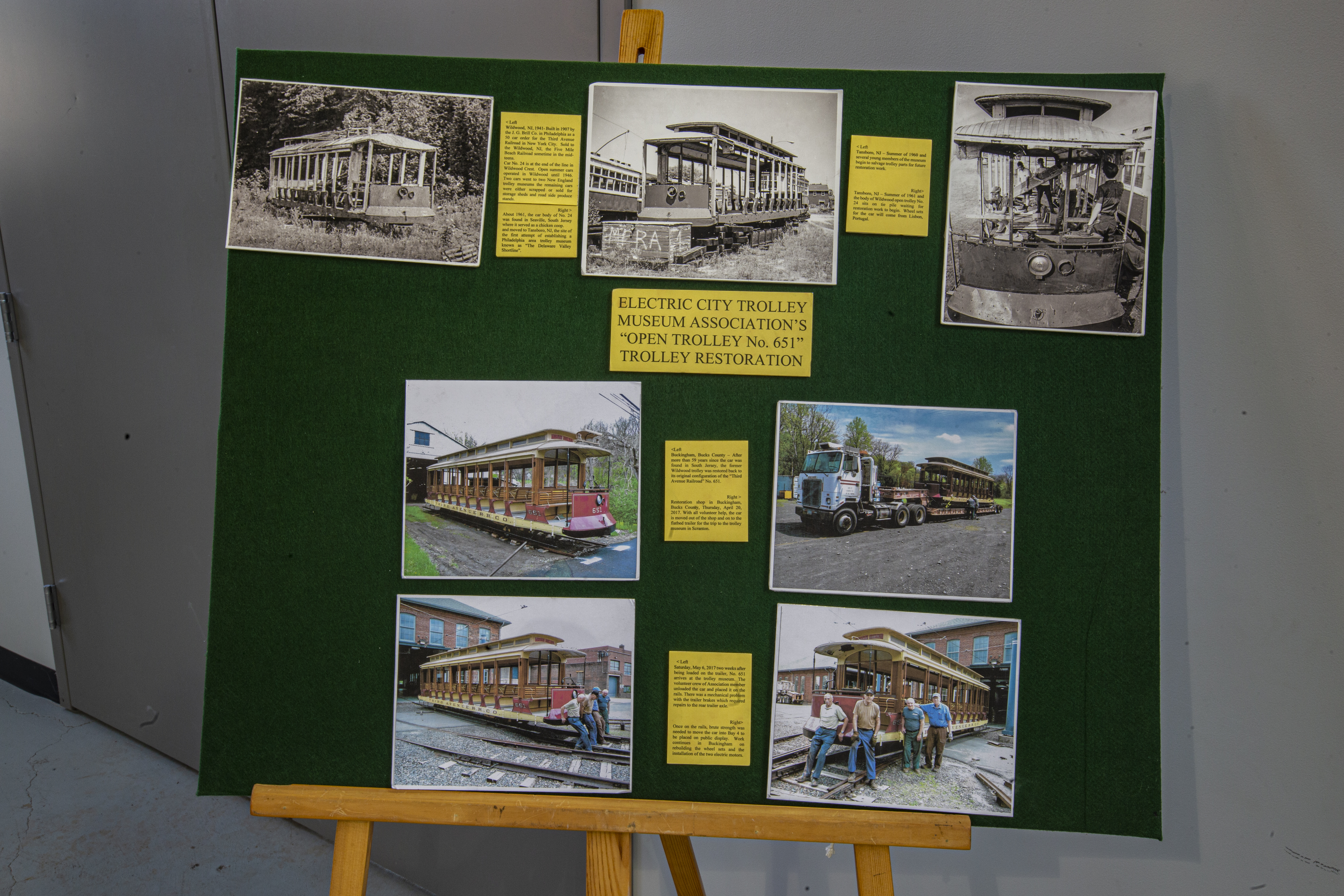 Open Car Display Board in Museum, 2020. Photo by Chris Balton.